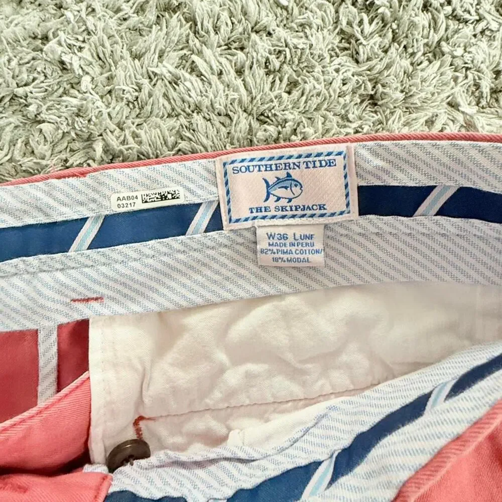 Southern tide pink chino pants SIZE 36/32